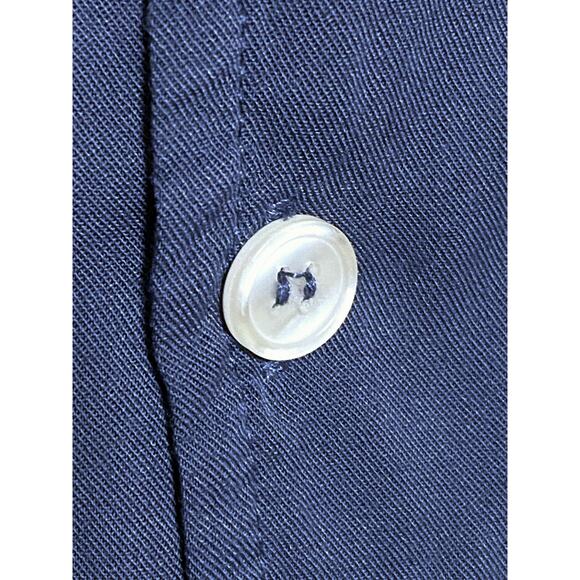 Level Ten Button Front Camp Shirt Blue Rayon Button Front LTCP-1116 Mens Size XL - Picture 3 of 6